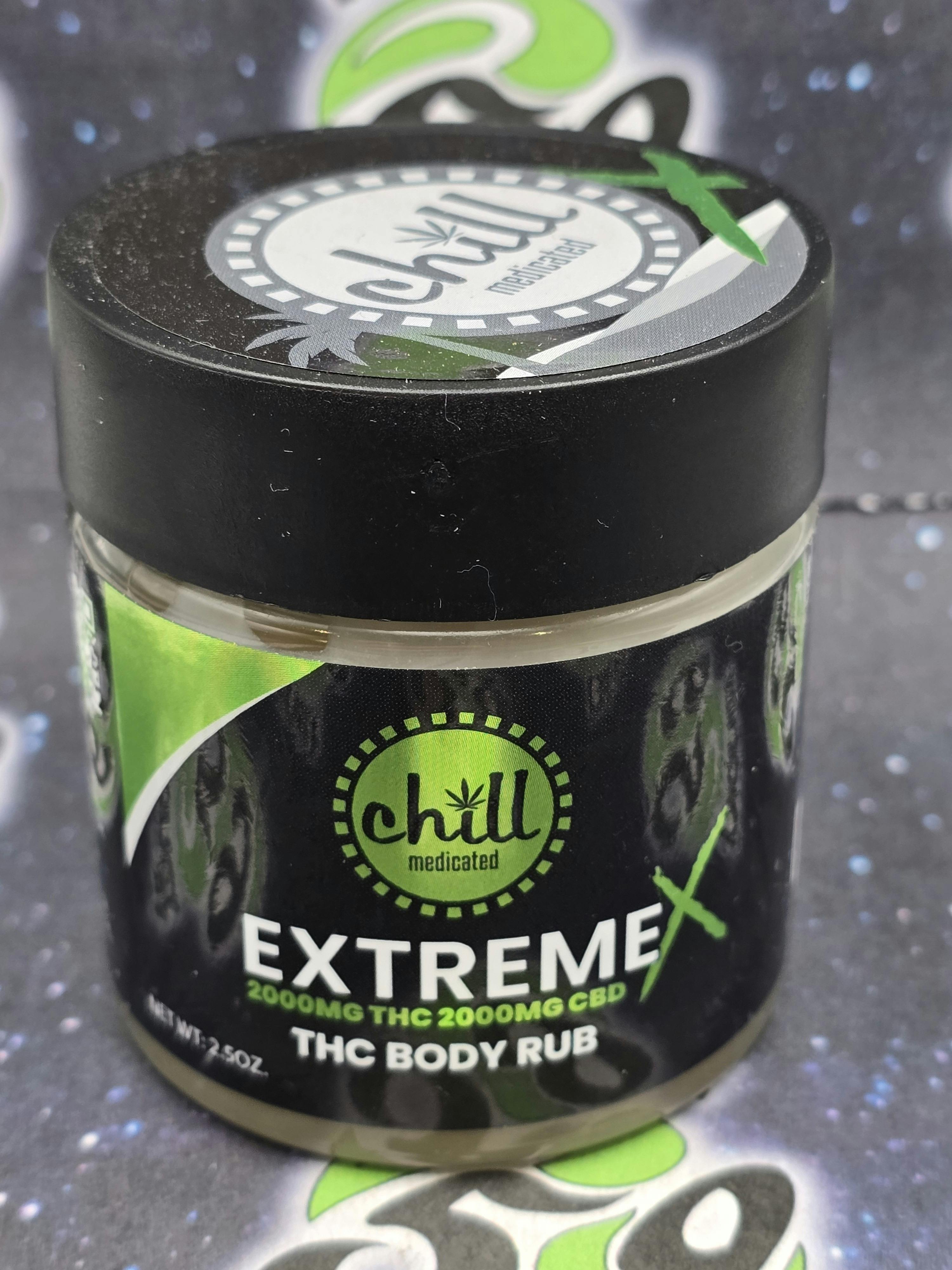 Chill Topicals | Extreme X | 2000mg THC 2000mg CBD 1:1