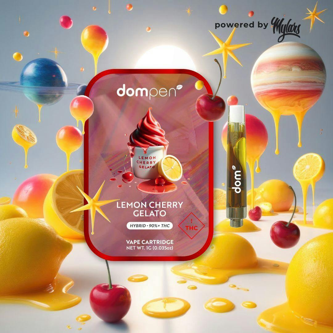 Dompen-Cartridge-Distillate-1g-Lemon Cherry Gelato (H)