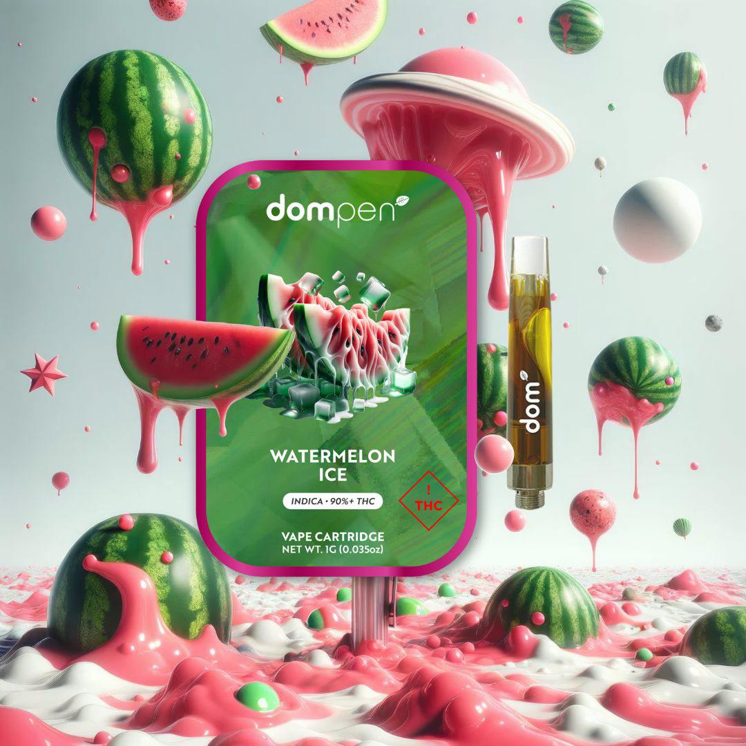 Dompen-Cartridge-Distillate-1g-Watermelon Ice (I)