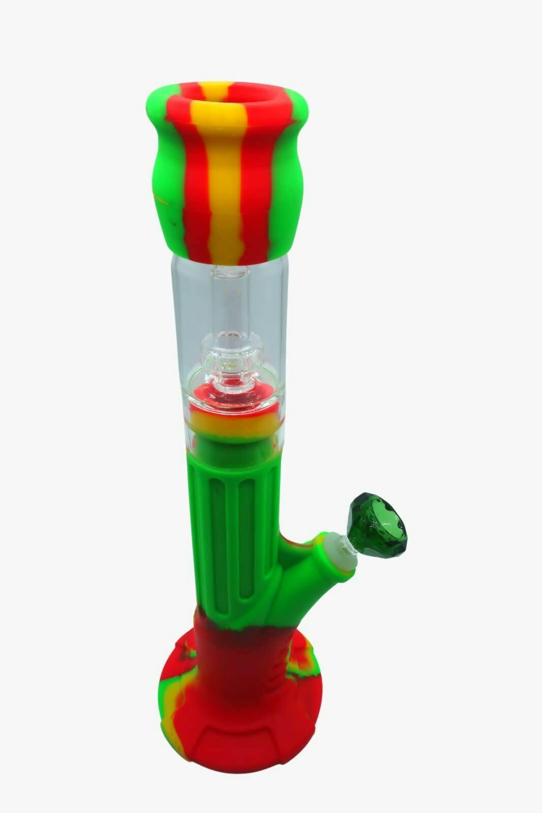Glass Filter Silicone Bong 15"