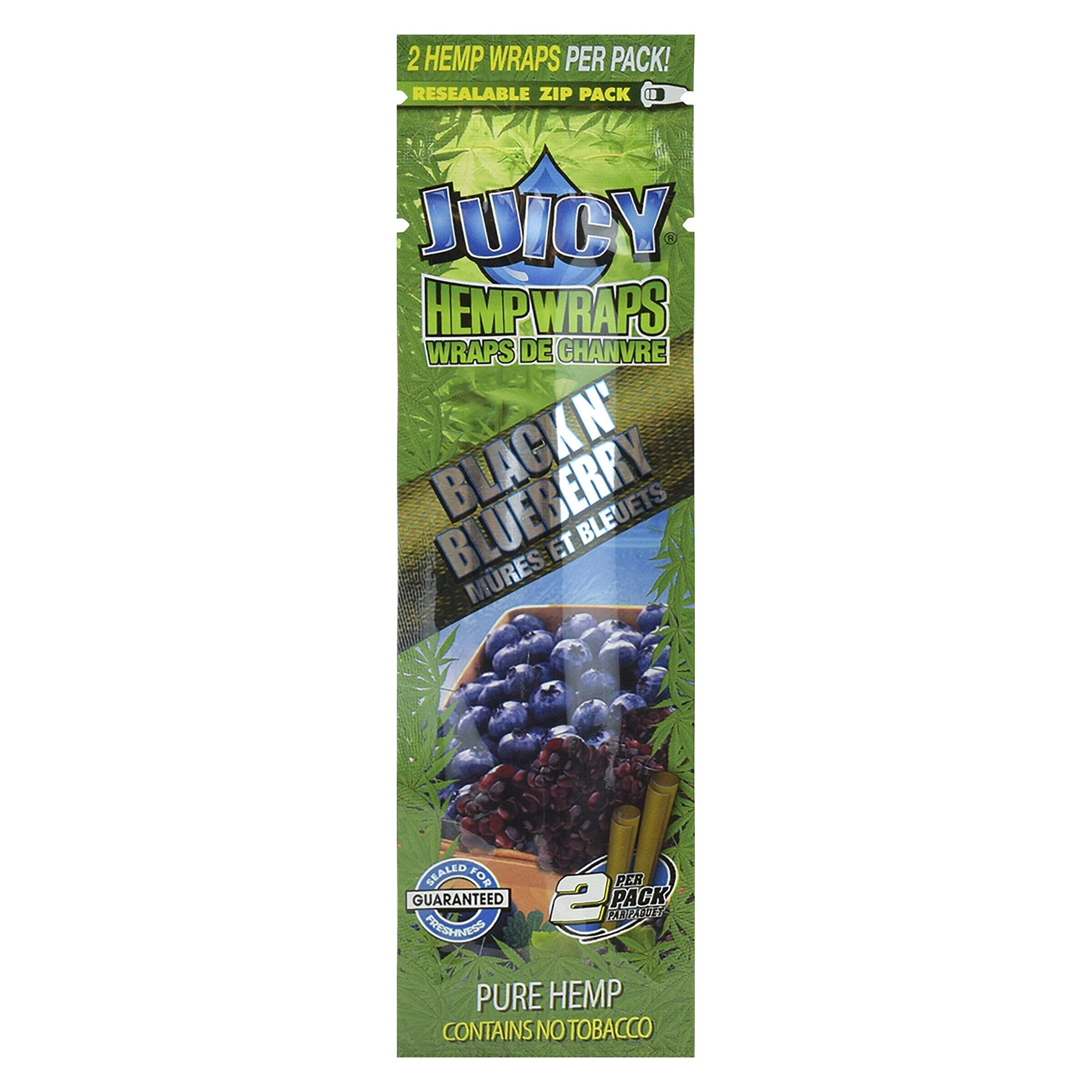 Black n' Blueberry Hemp Wraps 2 Sheets