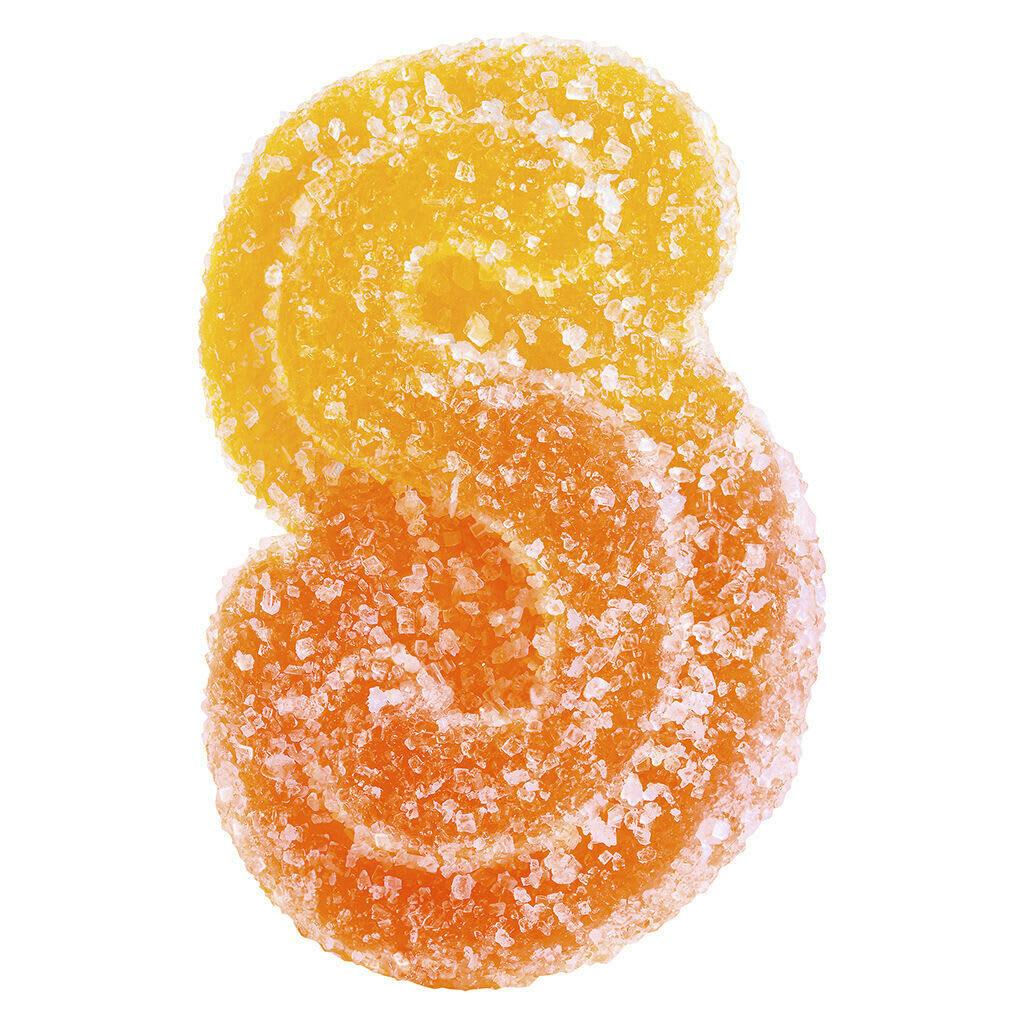 Fully Blasted Peach Orange 1:1 THC CBD Gummies 10x1 Pack Soft Chews
