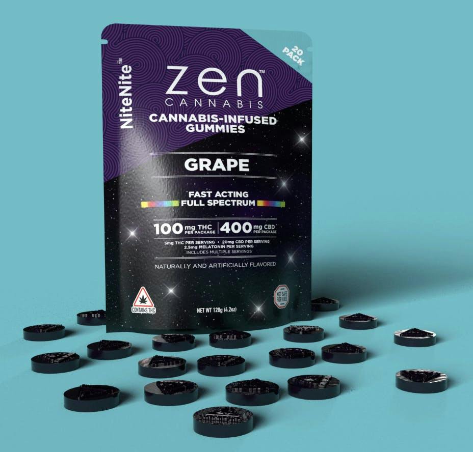 Grape NiteNite Indica 10-Pack Gummies