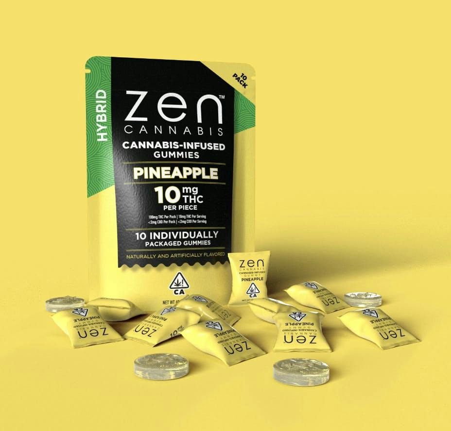Pineaple Hybrid 10-Pack Gummies