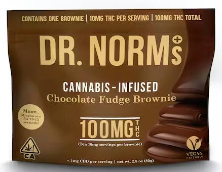 Vegan Chocolate Fudge 100mg Brownie