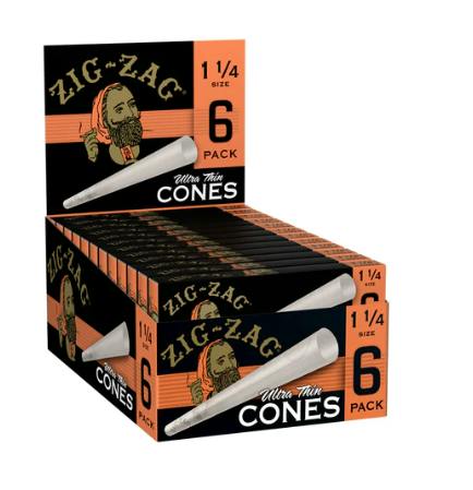 Zig Zag 1.25 6 pack cones