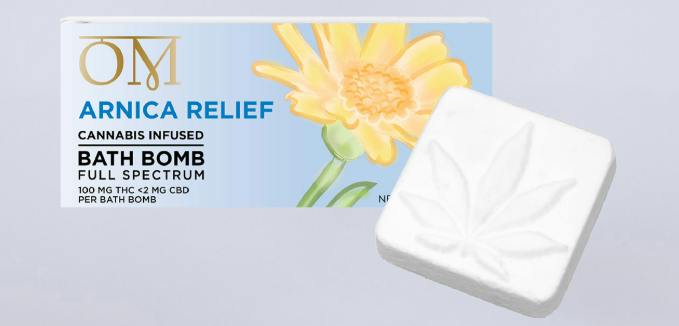 OM Living - Arnica Relief - Bath Bomb - 100mg