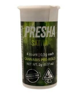 Presha - Crank 2 Max - Sativa - Preroll 4pk - 2g