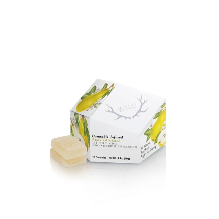 Wyld Fruit Chews 1:1 THC:CBG Pear