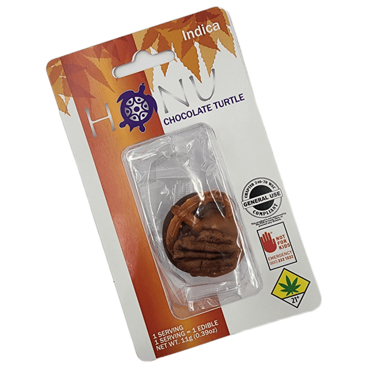 Honu Chocolate Turtle Indica 10mg Single at Paper & Leaf