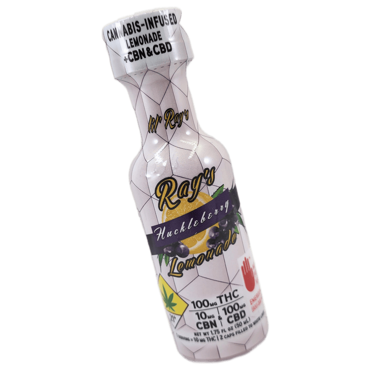 Lil' Rays Beverage Huckleberry Lemonade 100mg THC 100mg CBD 10mg CBN