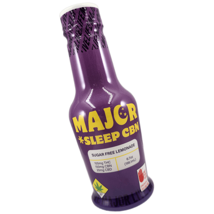 Major Beverage Zero Cal Lemonade Sleep 100mg THC 100mg CBN 20mg CBD