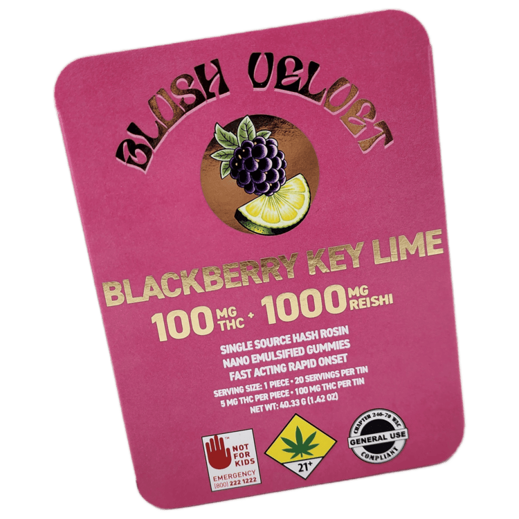 Blush Velvet Gummies Blackberry Key Lime