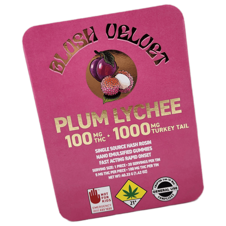 Blush Velvet Gummies Plum Lychee