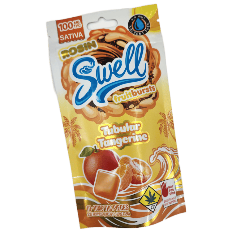 Swell Rosin Fruit Bursts Tubular Tangerine Sativa