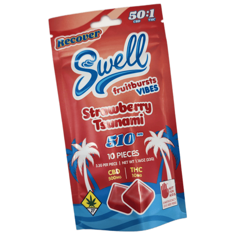 Swell Fruit Bursts Strawberry Tsunami 50:1 CBD:THC