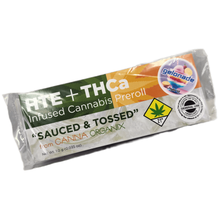 Canna Organix Sauced & Tossed Infused Pre-roll Gelonade