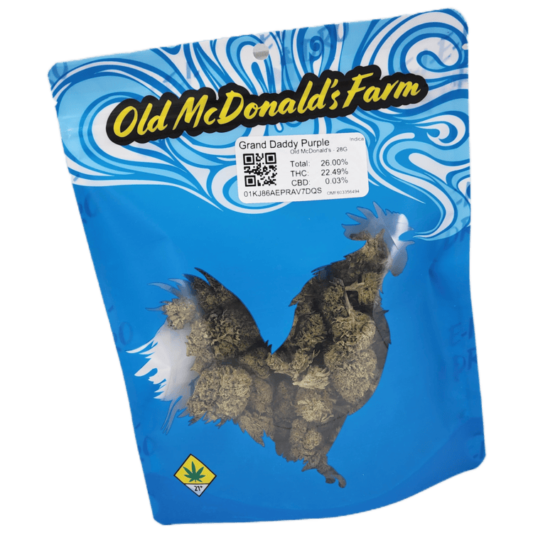 Old McDonalds Farm Flower Granddaddy Purple 3.5g