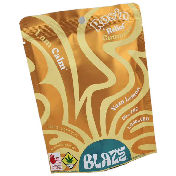 Blaze Rosin Gummies Yuzu Lemon 20:1 CBD:THC