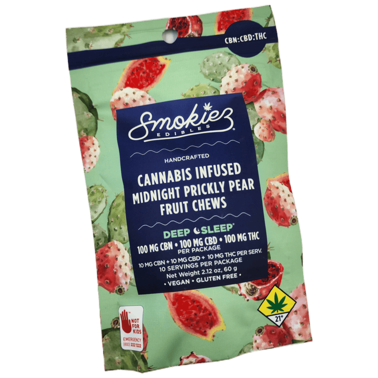 Smokiez Fruit Chews Midnight Prickly Pear 1:1:1 THC:CBD:CBN