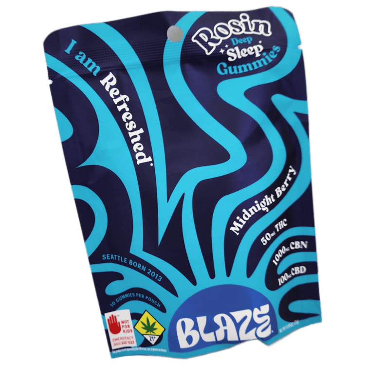 Blaze Rosin Gummies Midnight Berry 20:2:1 CBN:CBD:THC