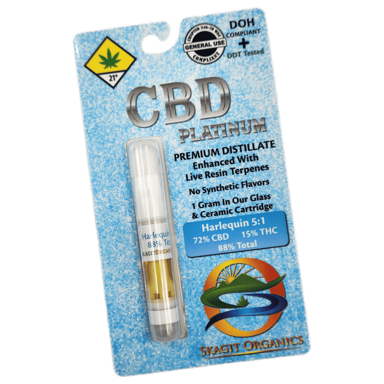 Skagit Organics Cartridge Harlequin 1:5 THC:CBD