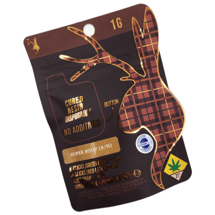 Plaid Jacket Cured Resin Disposable Super Boof