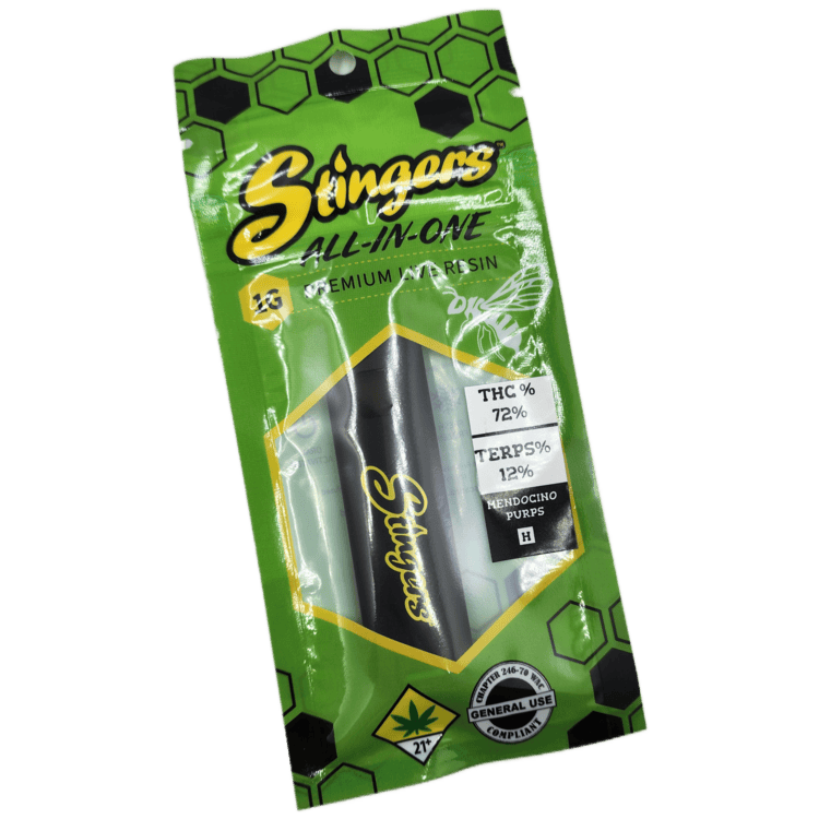 Stingers Live Resin Disposable Mendocino Purps