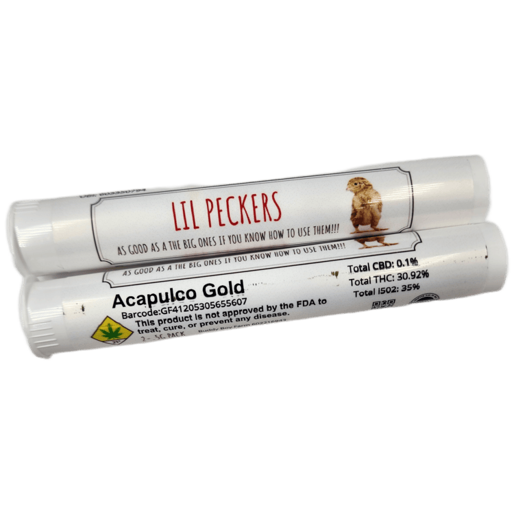 Lil Peckers Pre-roll Acapulco Gold 1g
