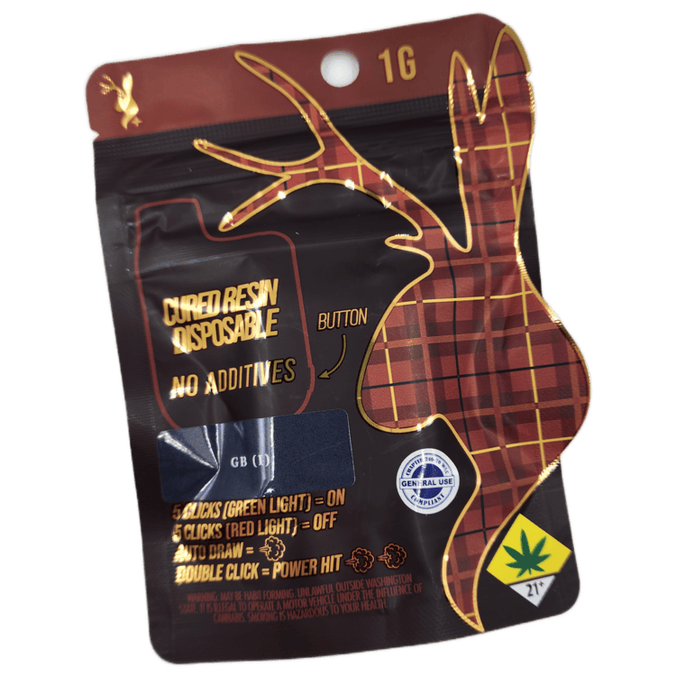 Plaid Jacket Cured Resin Disposable GB