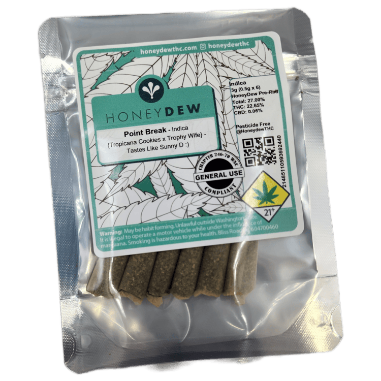 Honey Dew Pre-roll Point Break 3g
