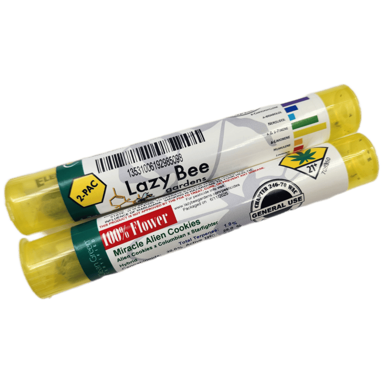 Lazy Bee Pre-roll Miracle Alien Cookies 1.2g