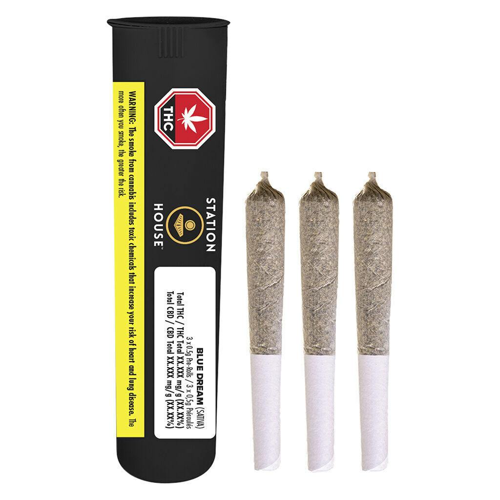 Blue Dream Pre-Rolls - 3x0.5g