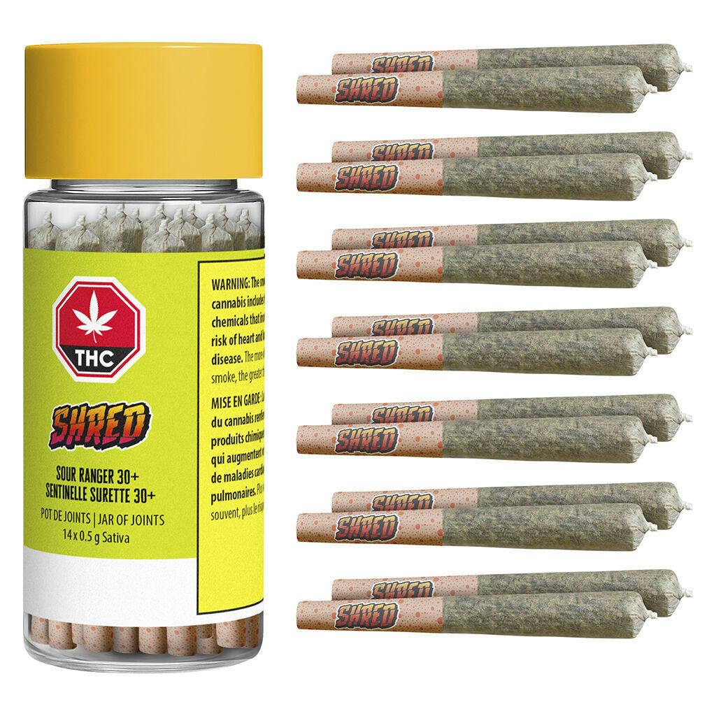 Sour Ranger 30+ Jar of Joints Pre-Rolls - 14x0.5g