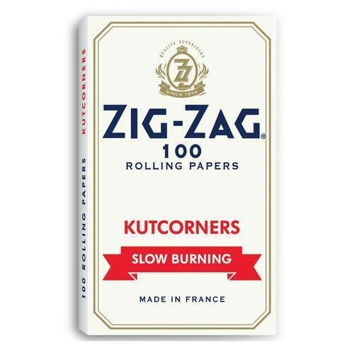 Zig Zag - Kutcorners Slow Burning Rolling Papers - white