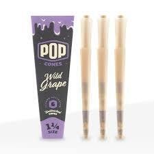 Pop - 1 1/4 Unbleached Pre-rolled Cones - Wild Grape