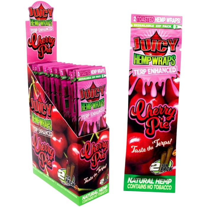 Juicy Terp Enhanced Hemp Wraps - 25ct (Cherry Pie)