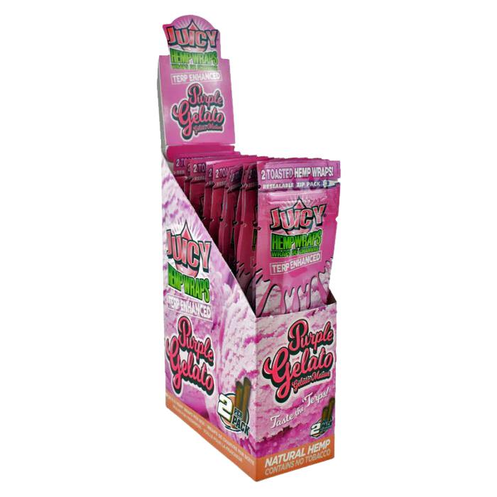 Juicy Terp Enhanced Hemp Wraps - 25ct-(Purple Gelato)