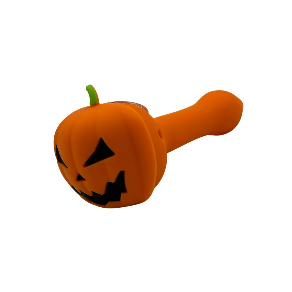 Silicone Pipe - Halloween Pumpkin - 5"