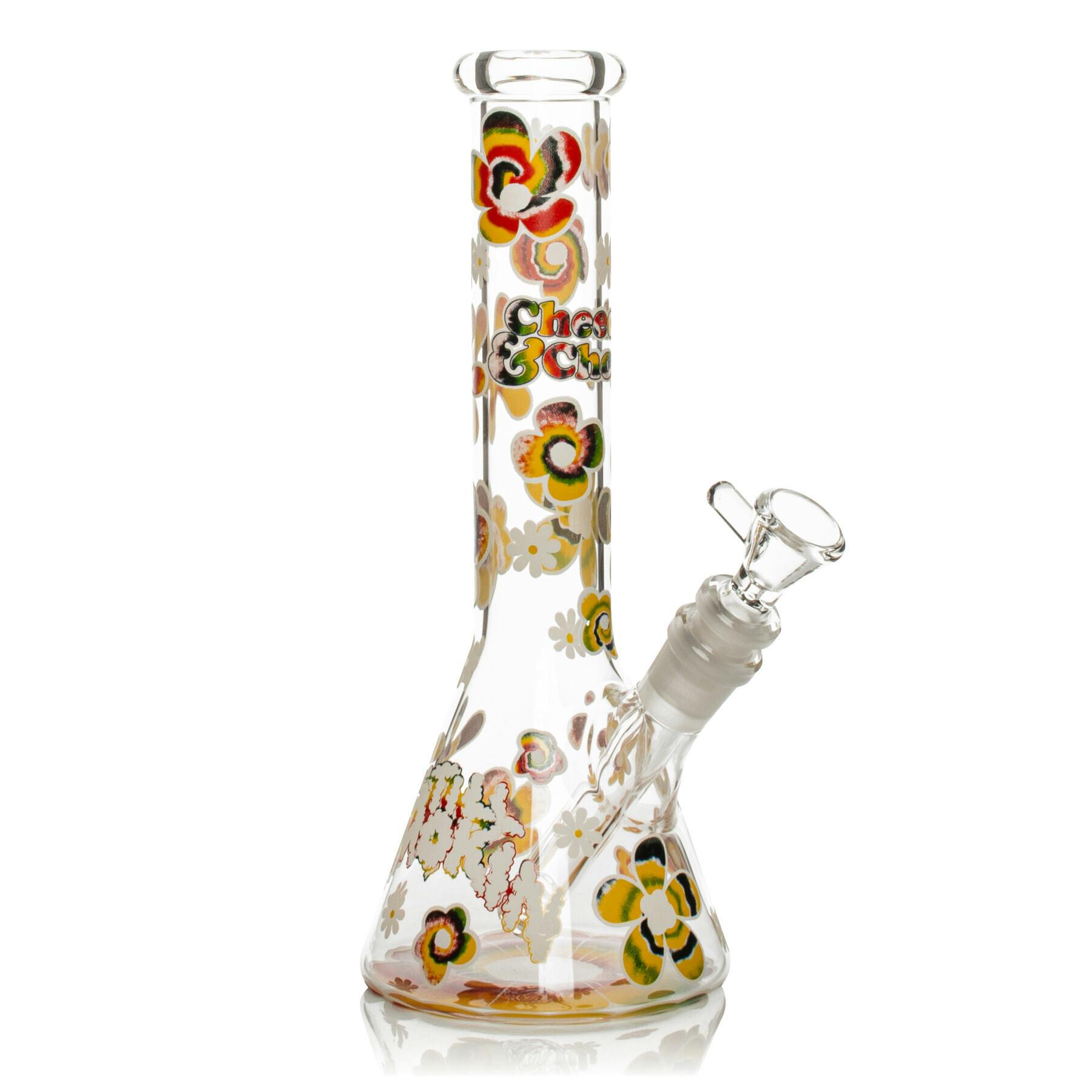 Tie Dye Glow in the Dark Water Pipe - 10"