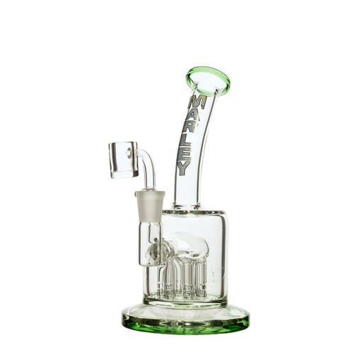 Twisty Tilt Dab Rig - 8" - Green
