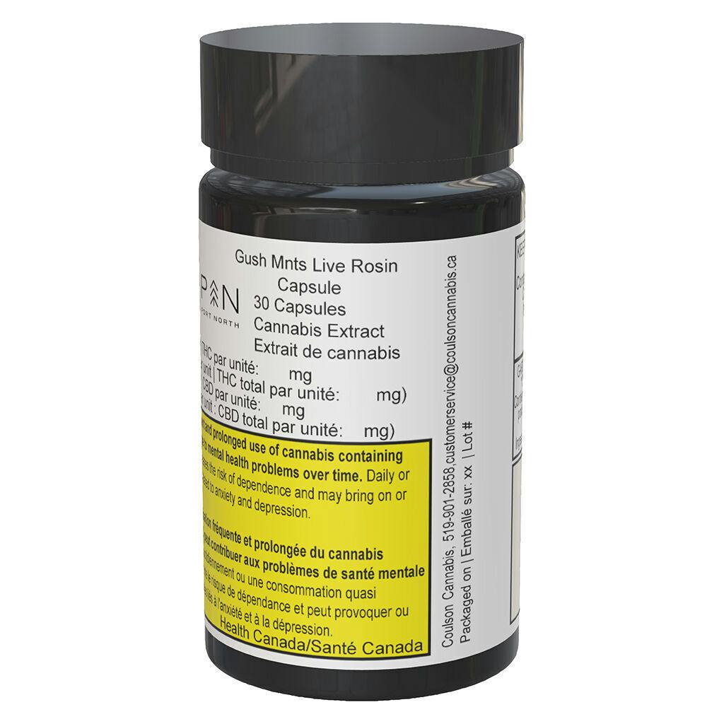 Gush Mints Live Rosin Capsules - 30 caps
