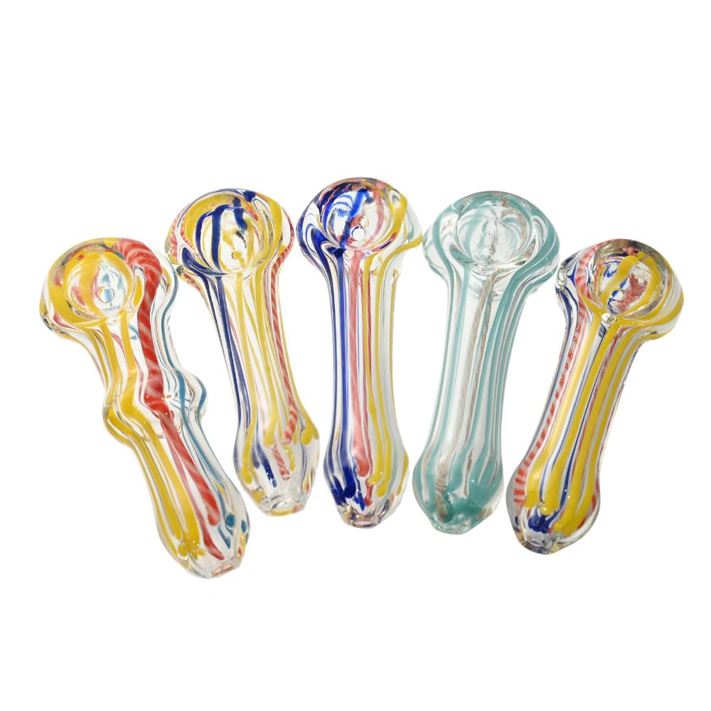 Peanut Linear Glass Pipe - 3" - Assorted