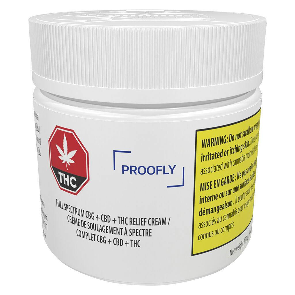 Full Spectrum CBG + CBD + THC Relief Cream - 100g