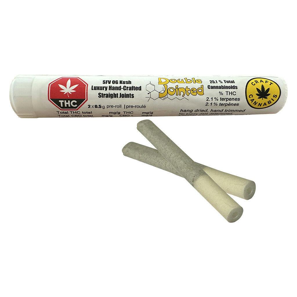 SFV OG Kush – Luxury Handcrafted Straight Joints - 2x0.5g
