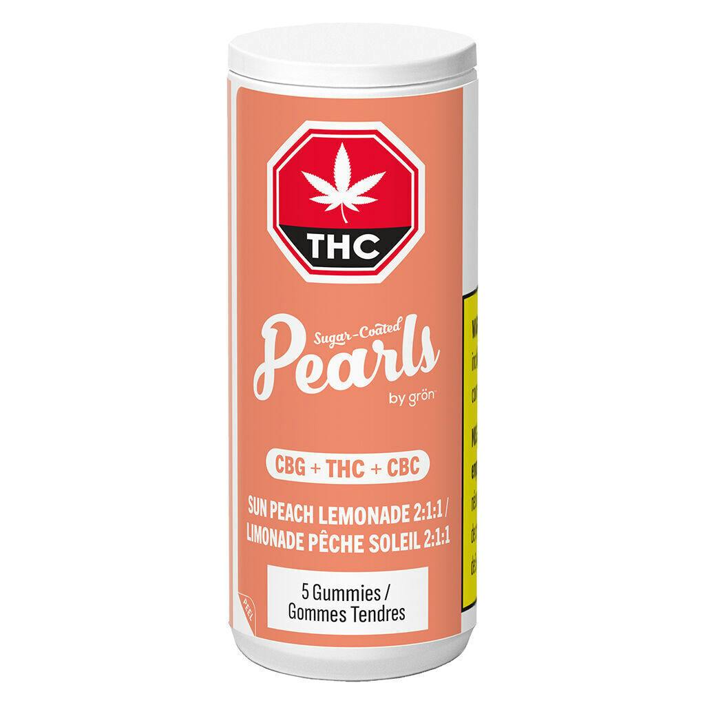 Sun Peach Lemonade 2:1:1 CBG/THC/CBC - 5 Pack