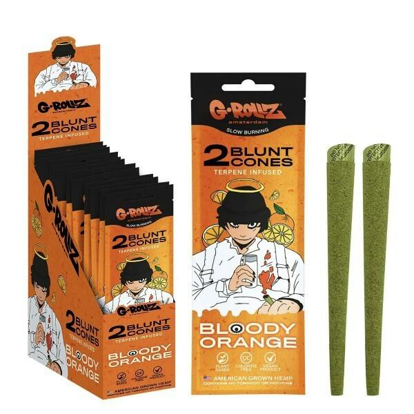 Terp Infused Blunt Cones - 2pk - Bloody Orange
