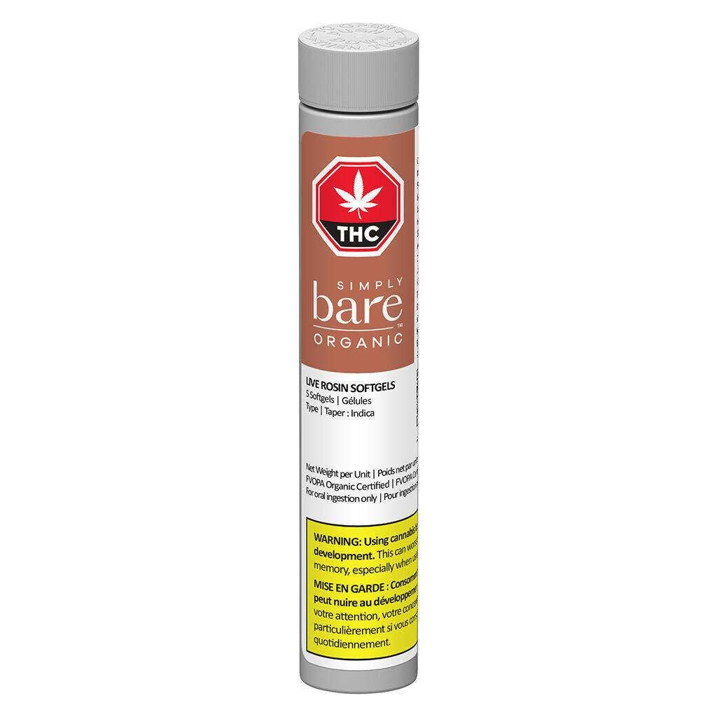 Simply Bare - Live Rosin Softgels - 5 caps