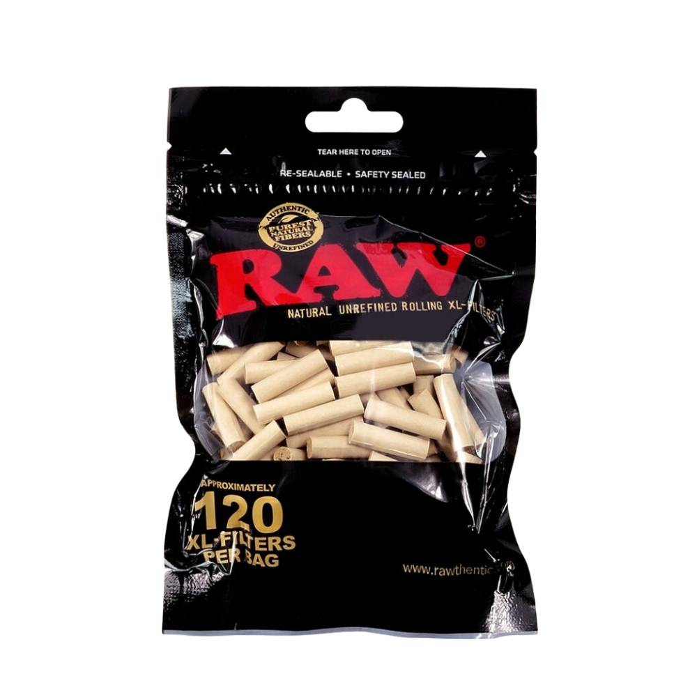 Cellulose Filter Tips - Black Slim XL - 120pk