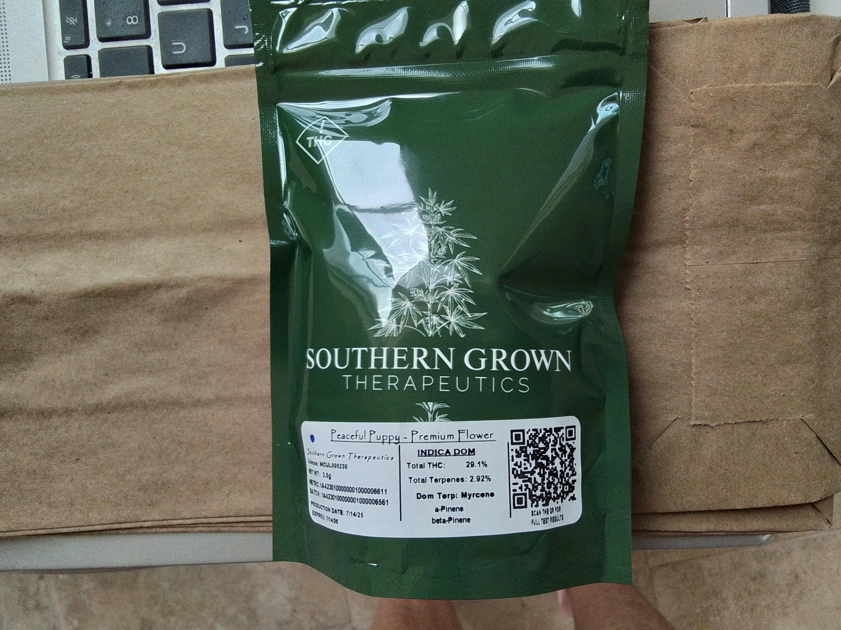 Peaceful Puppy | 3.5g Flower | Southern Grown